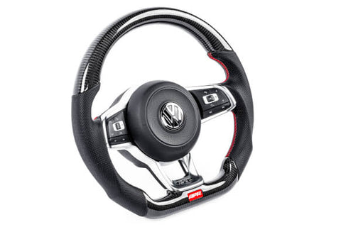 APR Tuning Red Stitching Carbon Fiber Steering Wheel | 2015 - 2020 Volkswagen MK7 GTI/GLI (MS10020)