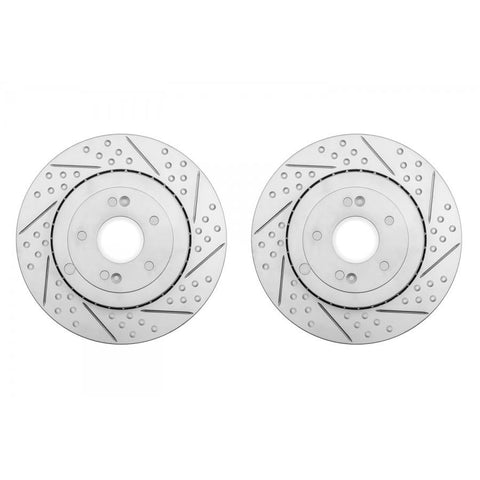 ARK Performance Drilled & Slotted Rear Rotors | 2003-2006 Hyundai Tiburon 2.0L/2.7L (BR0700-003R)