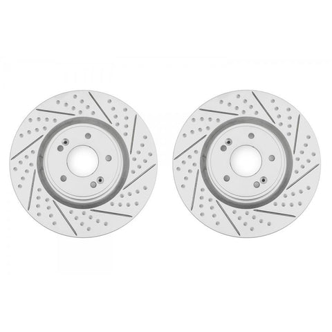 ARK Performance Drilled & Slotted Front Rotors | 2010-2016 Hyundai Genesis Coupe (BR0700-203F)