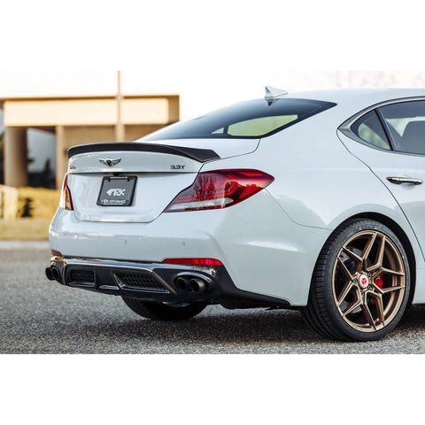 ARK Double Sided Carbon Fiber Rear Lip Spoiler - Type A | 2019-2021 Genesis G70 (CF16-LIPSA)