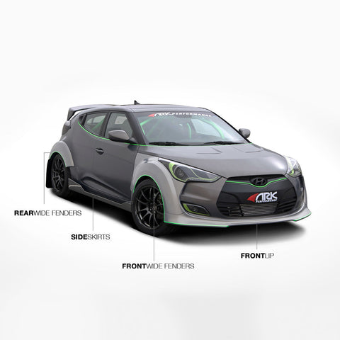 ARK Side Skirts | 2011-2017 Hyundai Veloster (CFXS-0703)