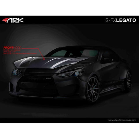 ARK Legato Carbon Fiber Hood | 2013-2016 Hyundai Genesis Coupe (SFCH-0700)