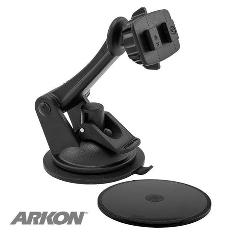 Arkon Mounts Sticky Suction Windshield or Dash Mount with 3" Arm for Dual-T Holders and Magellan GPS (GN079WD-SBH)