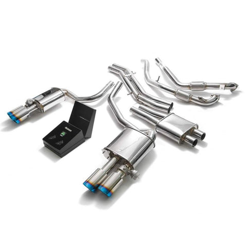 Armytrix Stainless Steel Valvetronic Catback Exhaust System | 2017-2020 Audi S4 Sedan/Avant 3.0L V6 Turbo B9 (AU94S-QC11)