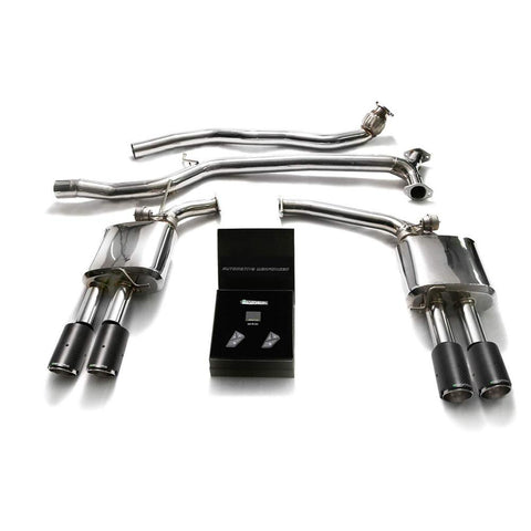 Armytrix Stainless Steel Valvetronic Catback Exhaust System | 2008-2020 Audi A5/A4 Quattro (AUB84-QC11)