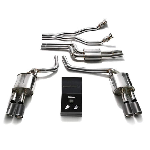 Armytrix Stainless Steel Valvetronic Catback Exhaust System | Multiple Audi Fitments (AUBS4-QC11)