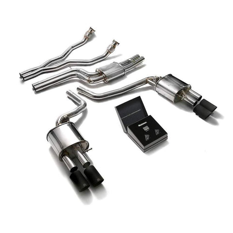 Armytrix Stainless Steel Valvetronic Catback Exhaust System | Multiple Audi Fitments (AUBS4-QC11)