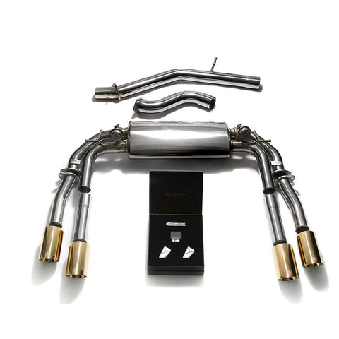 Armytrix Stainless Steel Valvetronic Catback Exhaust System | 2013-2020 Audi S3 8V Sedan 2.0 Turbo (AUVS4-QC11)