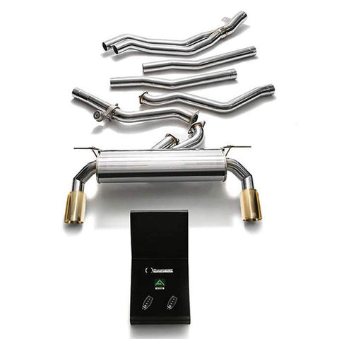 Armytrix Stainless Steel Valvetronic Exhaust System | 2017-2019 BMW M140i / M240i F2X (BMF2B-DC11)