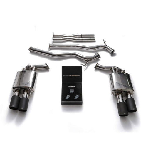 Armytrix Stainless Steel Valvetronic Catback Exhaust System | 2015-2021 Ford Mustang GT MK6 (FDM65-QC38)