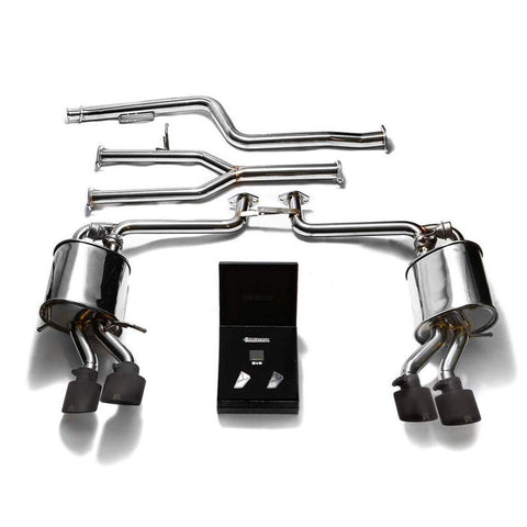 Armytrix Stainless Steel Valvetronic Performance Catback Exhaust | 2012-2015 Mercedes-Benz C-Class W204 (MB042-QS20B)