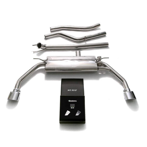 Armytrix Stainless Steel Valvetronic Catback Exhaust System with Dual Exhaust Tips | 2014-2018 Mercedes-Benz CLA-Class C117 (MBL25-DS19B)