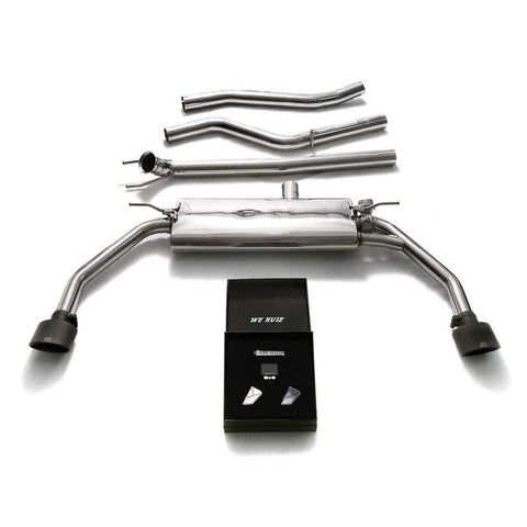 Armytrix Stainless Steel Valvetronic Catback Exhaust System with Dual Exhaust Tips | 2014-2018 Mercedes-Benz CLA-Class C117 (MBL25-DS19B)