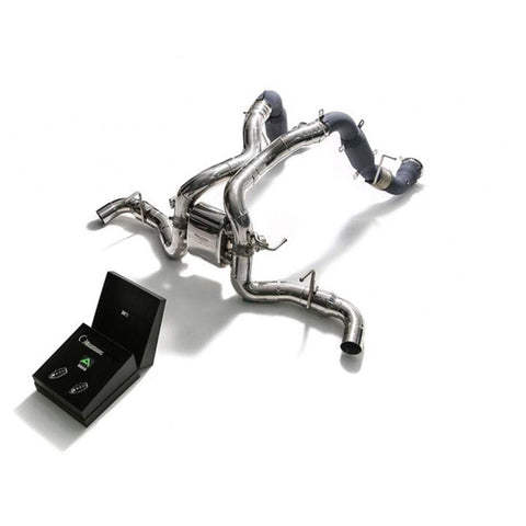 Armytrix Stainless Steel Valvetronic Catback Exhaust System with Dual Carbon Tips | 2015-2019 McLaren 540C / 570GT / 570S (MC5XS-DC45)