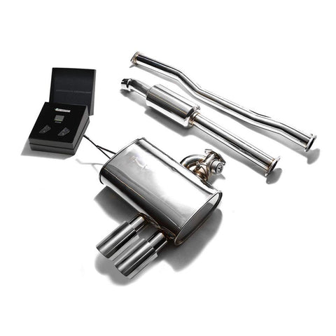 Armytrix Stainless Steel Valvetronic Catback Exhaust System with Dual Exhaust Tips | 2014-2020 Mini Cooper S F56 (MNF53-DC11)