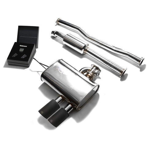 Armytrix Stainless Steel Valvetronic Catback Exhaust System with Dual Exhaust Tips | 2014-2020 Mini Cooper S F56 (MNF53-DC11)