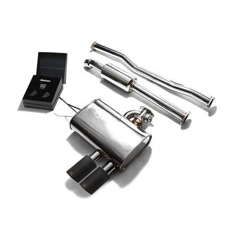 Armytrix Stainless Steel Valvetronic Catback Exhaust System with Dual Exhaust Tips | 2015-2020 Mini Cooper S F55 (MNF55-DC11)