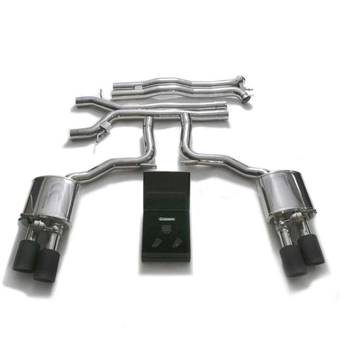 Armytrix Stainless Steel Valvetronic Exhaust System with Quad Exhaust Tips | 2018-2019 Porsche 971 Panamera (P71T2-QC38)