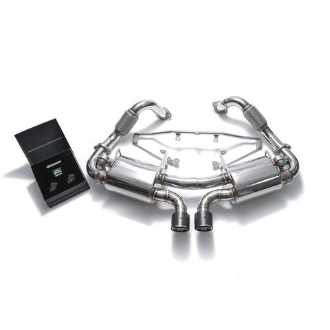 Armytrix Stainless Steel Valvetronic Exhaust System with Dual Exhaust Tips | 2013-2016 Porsche 981 Boxster / Cayman (P81N1-DC24)