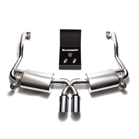 Armytrix Stainless Steel Valvetronic Exhaust System with Dual Exhaust Tips | 2009-2012 Porsche 987.2 Boxster / Cayman PDK (P87N2-DS25C)