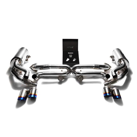 Armytrix Stainless Steel Valvetronic Exhaust System with Quad Exhaust Tips | 2012-2016 Porsche 991 Carrera / S (P91N1-QS27B)