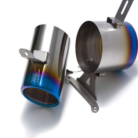 Armytrix Twin Titanium Blue Tips | 2015-2020 Ferrari 488 GTB / Spider (T22B)