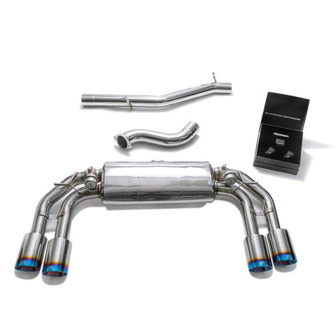 Armytrix Stainless Steel Valvetronic Catback Exhaust System w/Quad Exhaust Tips | 2016-2021 Volkswagen Golf R MK7.5 (VW7R2-QC38)