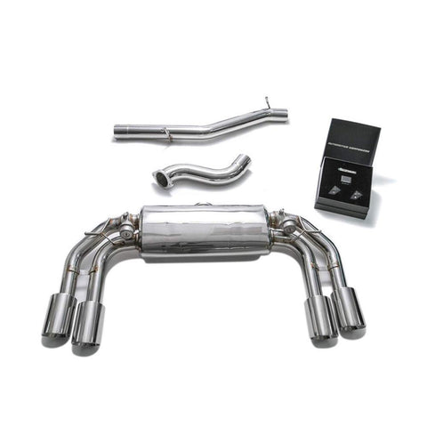 Armytrix Stainless Steel Valvetronic Catback Exhaust System w/Quad Exhaust Tips | 2016-2021 Volkswagen Golf R MK7.5 (VW7R2-QC38)