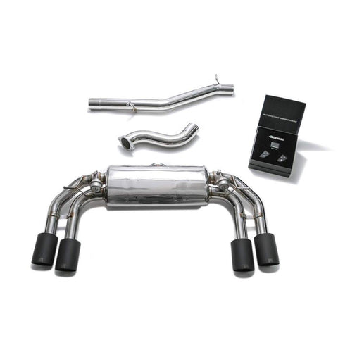 Armytrix Stainless Steel Valvetronic Catback Exhaust System w/Quad Exhaust Tips | 2016-2021 Volkswagen Golf R MK7.5 (VW7R2-QC38)