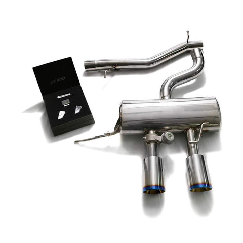 Armytrix Stainless Steel Valvetronic Catback Exhaust System w/Dual Exhaust Tips | 2010-2014 Volkswagen Golf R (VWG6R-DS23B)