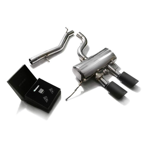 Armytrix Stainless Steel Valvetronic Catback Exhaust System w/Dual Exhaust Tips | 2010-2014 Volkswagen Golf R (VWG6R-DS23B)