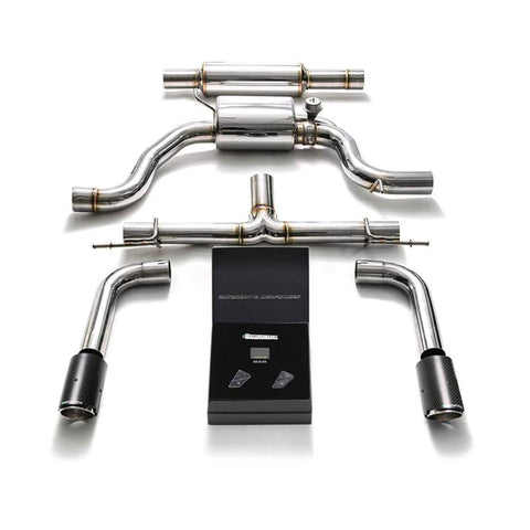 Armytrix Stainless Steel Valvetronic Catback Exhaust System with Dual Exhaust Tips | 2014-2018 Volkswagen Golf MK7 (VWG7T-DC11)