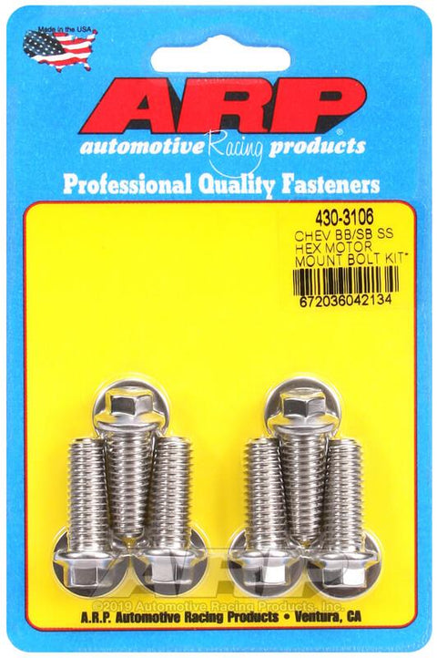 ARP Motor Mount Bolt Kits | Multiple Chevrolet Fitments (430-3106)