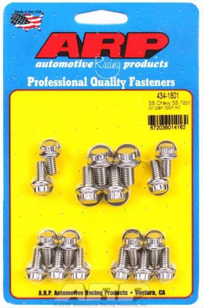 ARP Oil Pan Bolt Kits | Multiple Chevrolet Fitments (434-1801)
