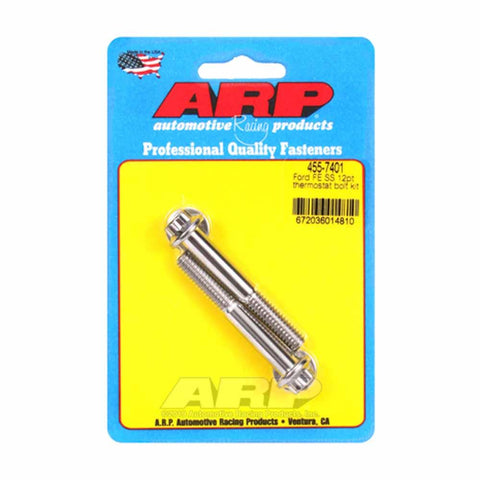 ARP Thermostat Hsg Bolt Kit | Multiple Ford Fitments (455-7401)
