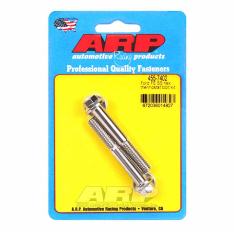 ARP Thermostat Hsg Bolt Kit | Multiple Ford Fitments (455-7402)