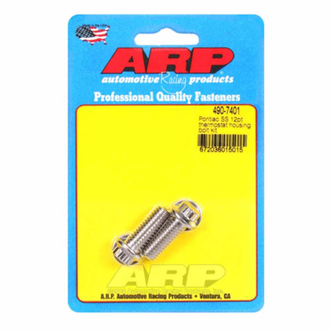 ARP Thermostat Hsg Bolt Kit | Multiple Pontiac Fitments (490-7401)