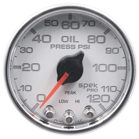 Autometer Spek-Pro 2 & 1/16" Oil Press Gauge 120PSI