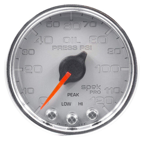 Autometer Spek-Pro 2 & 1/16" Oil Press Gauge 120PSI