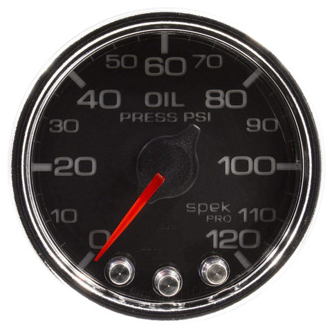 Autometer Spek-Pro 2 & 1/16" Oil Press Gauge 120PSI