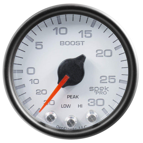 Autometer Spek-Pro 2 & 1/16" Vac/Boost Gauge 30INHG-30PSI