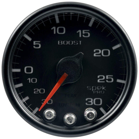 Autometer Spek-Pro 2 & 1/16" Vac/Boost Gauge 30INHG-30PSI