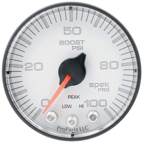 Autometer Spek-Pro 2 & 1/16" Boost Gauge 100PSI