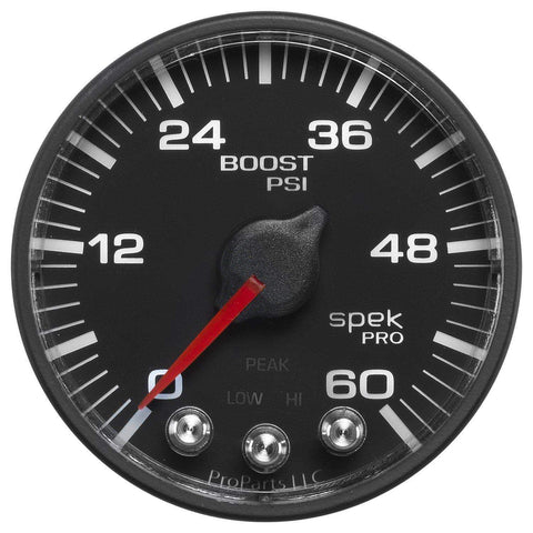 Autometer Spek-Pro 2 & 1/16" Boost Gauge 60PSI