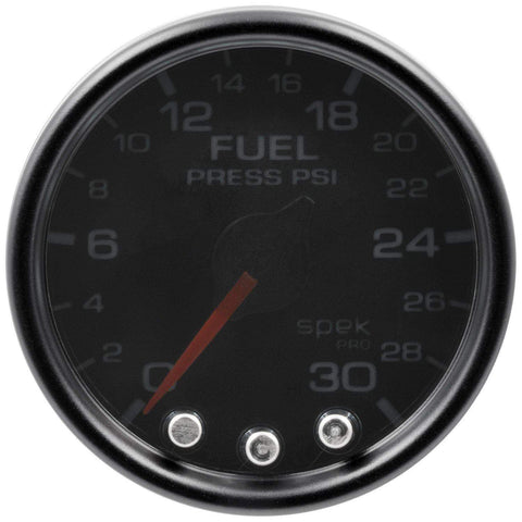 Autometer Spek-Pro 2 & 1/16" Fuel Press Gauge 30PSI