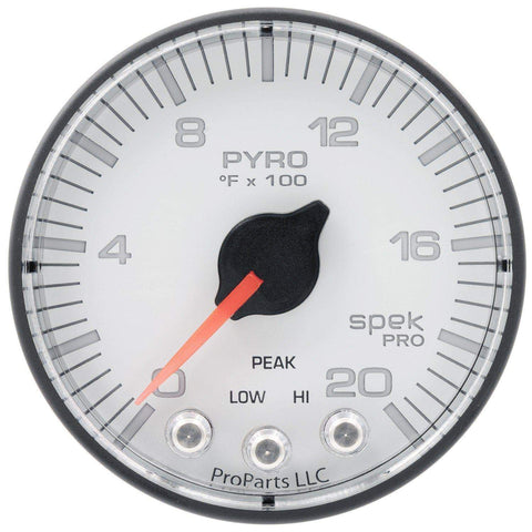 Autometer Spek-Pro 2 & 1/16" Pyro. (EGT) Gauge 0-2000F