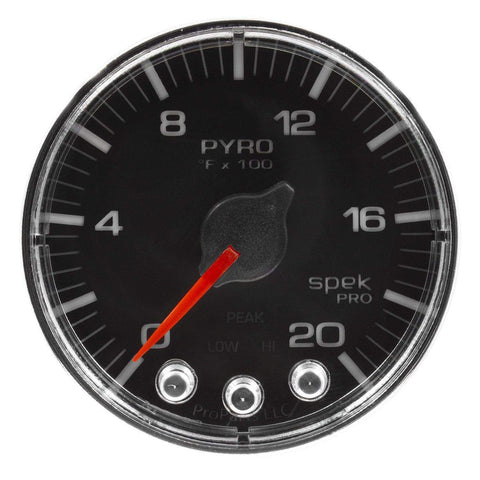 Autometer Spek-Pro 2 & 1/16" Pyro. (EGT) Gauge 0-2000F