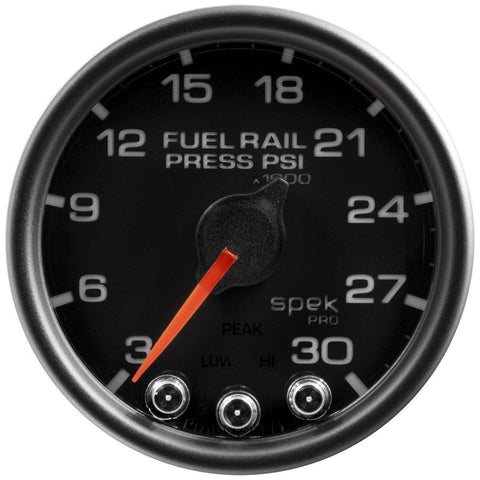 Autometer Spek-Pro 2 & 1/16" Rail Press Gauge 30KPSI