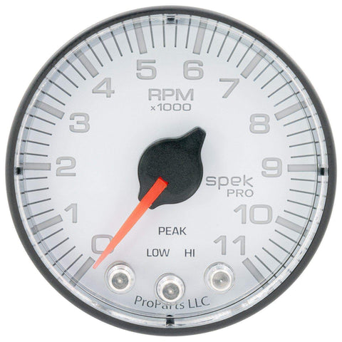 Autometer Spek-Pro 2 & 1/16" Tachometer w/ Shift Light 11K RPM