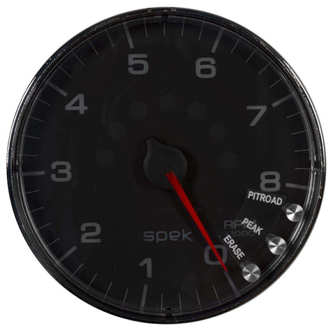 Autometer Spek-Pro 5" Tachometer W/Shift Light 8K RPM